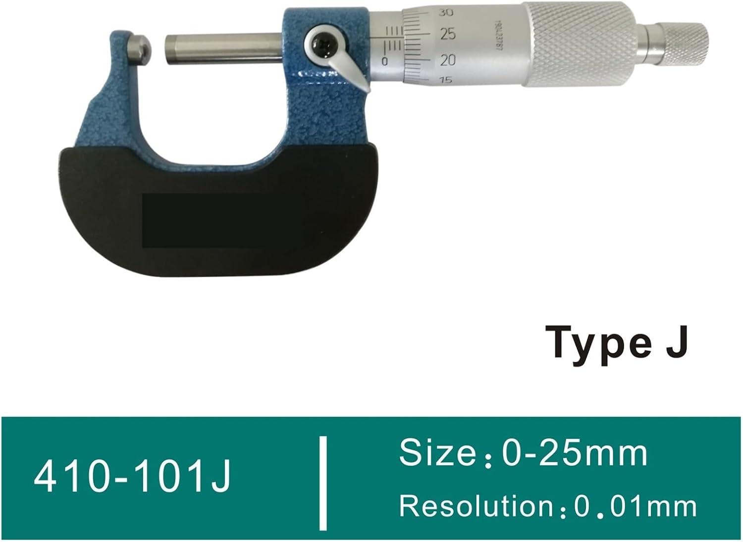 Micrometer 0-25mm x 0.01mm Outside Micrometer(410-101J 0-25mm)