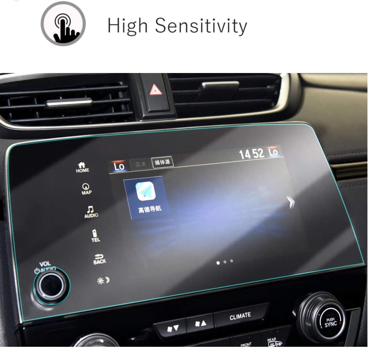 tempered glass screen protector compatible with 2017 2022 honda crv 7 inch touch screenhd clearscratch resistantanti glareprotecting honda 7 inch