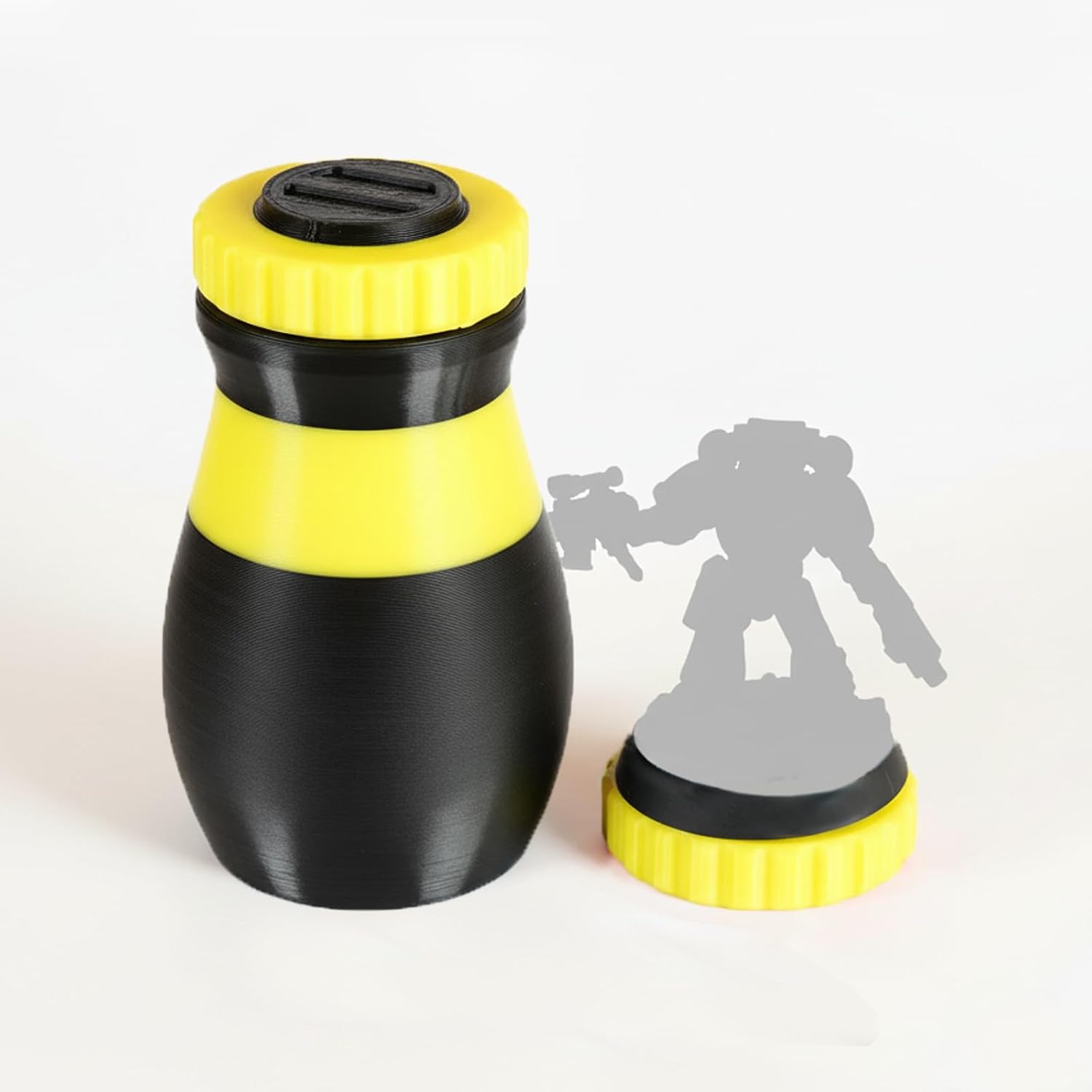 Miniature Painting Handle – Magnetic Quick-Swap Caps for Putty Mounting, 360° Rotating Hobby Holder, Comfortable Grip for Wargames, Tabletop RPG & Scale Models, Stable Desktop Stand (Orange)