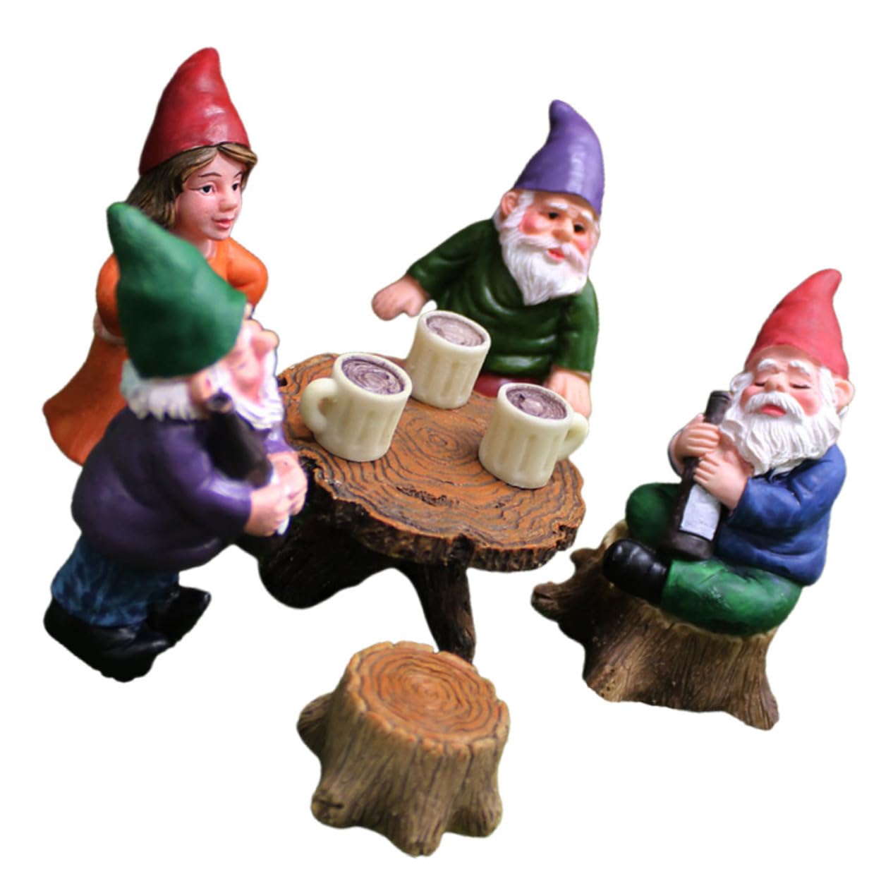 BESPORTBLE 3stücke Dwarf Garden GNOME Statue Set Lustige Gartenzwerge Für Garten Deko Teiliges Set Handgefertigte Figuren Für Außenbereich Dekoration Für Weihnachten Und Andere Anlässe