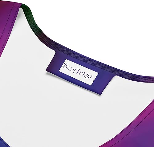 Miniatura 4 de Vestidos ajustados elásticos de teñido anudado para mujer, 82% poliéster, 18% elastano, fabricados en los Estados Unidos