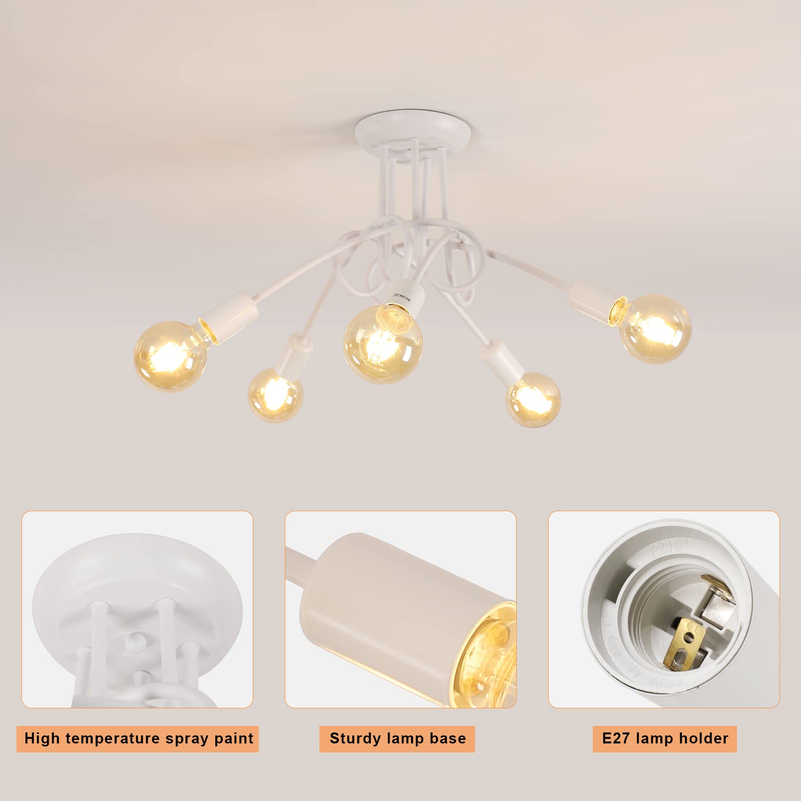 Industriële Hanglamp Slaapkamer E27 Kroonluchter 3 Lampen Plafondlamp Voor Woonkamer Zwart