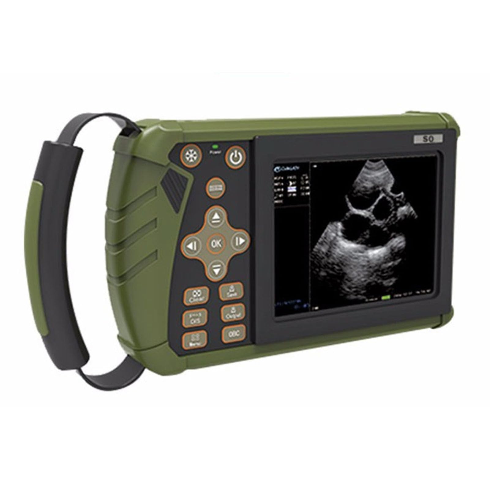 Appareil échographie Vétérinaire Portable Testeur De Grossesse À Ultrasons Multifonctionnel,avec Sonde 3,5 MHz,écran Couleur 5,6 Pouces,pour Porcs Et Moutons Et pour Test De Gestation