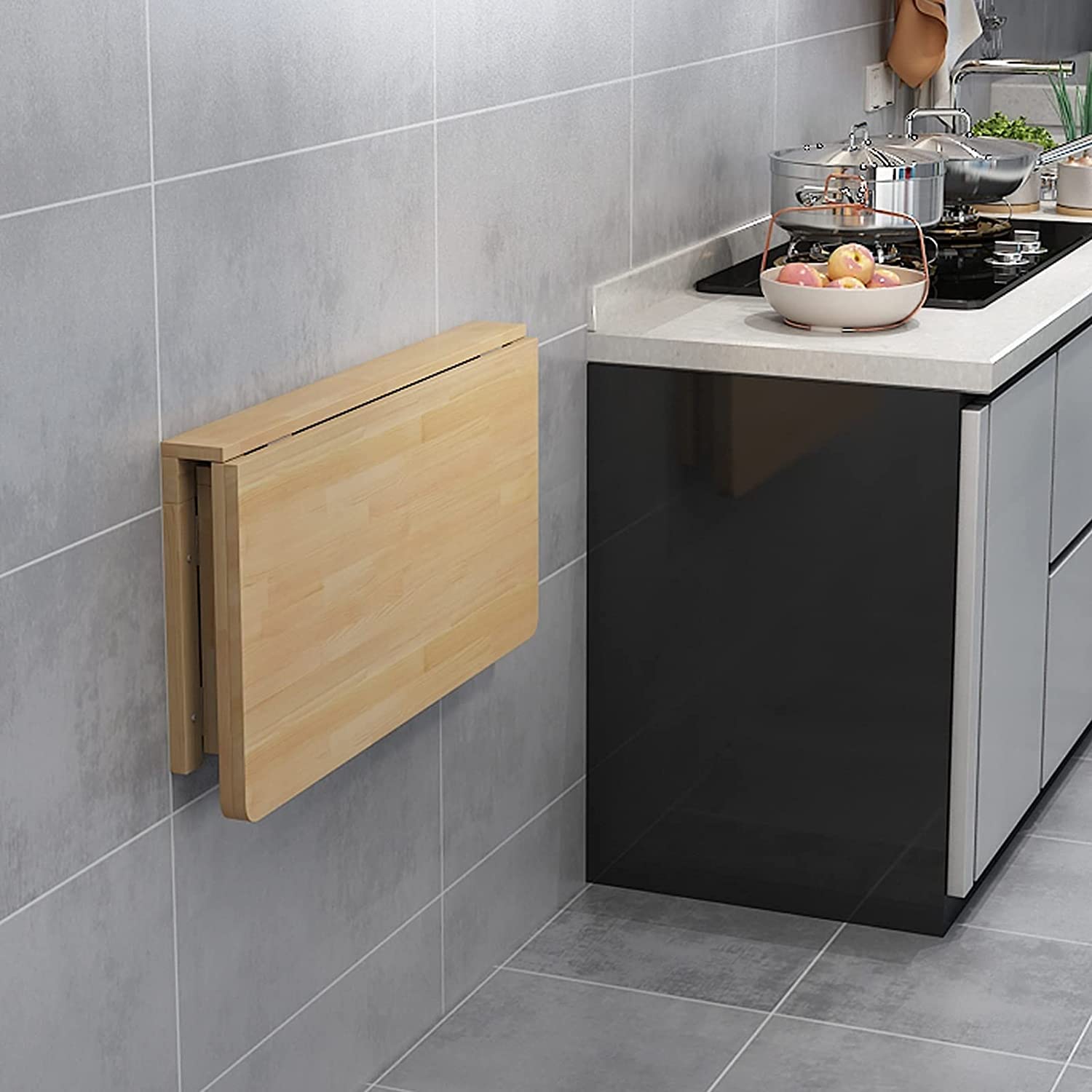 Table de bureau pliante murale petit gain de place studio