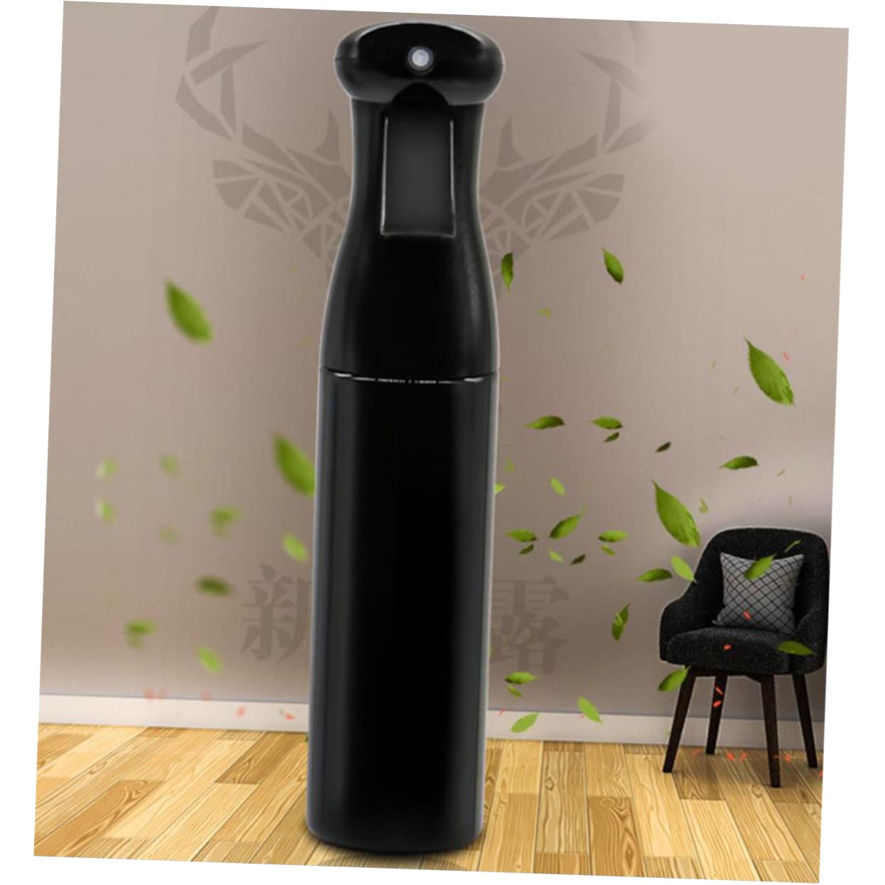 3 Stück Handdrucksprühflasche aus Nachfüllbare Sprühflasche mit Großer Kapazität für Salon Garten und Zuhause Elegantem Schwarz Langlebig und