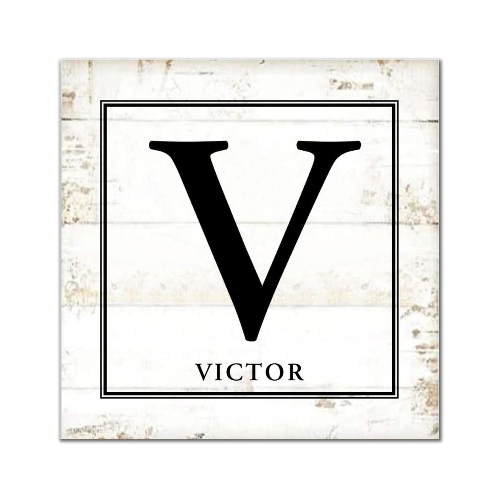 Plaque murale monogramme V en bois pour habiller un mur vide avec style