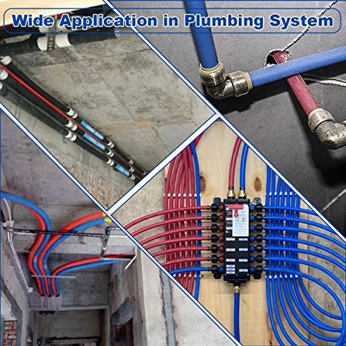 Lokman Pex Clamp Tool Clamp Cinch Crimp Tool For Stainless Steel Clamps From 3/8"To 1", With 20 Pcs 1/2" Pex Crimp Rings And 10Pcs 3/4" Pex Clamps  (Pex Clamp Tool) #TOP4