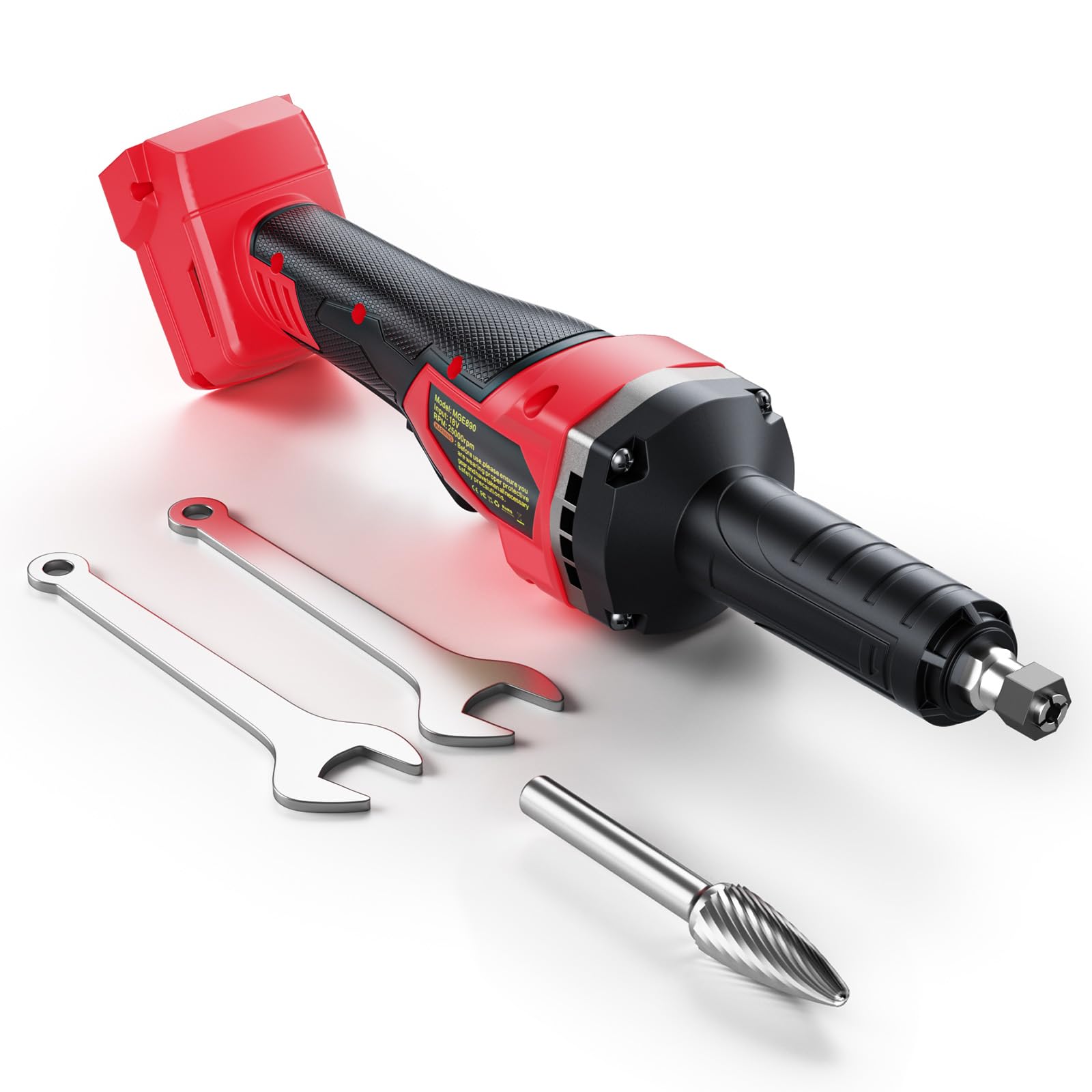 Die Grinder Compatible with Milwaukee 18V Battery 1/4' Collect 25000RPM