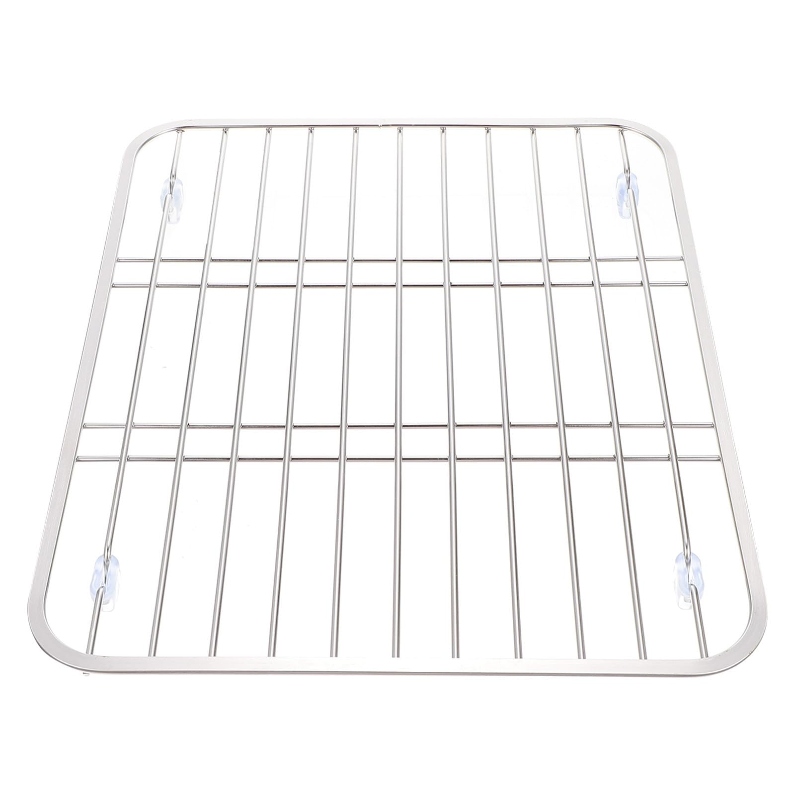 Escurridor de platos de acero inoxidable Gatuida con rejilla de drenaje estable