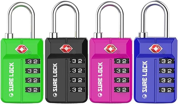 TSA Approved Luggage Locks, SURE LOCK 