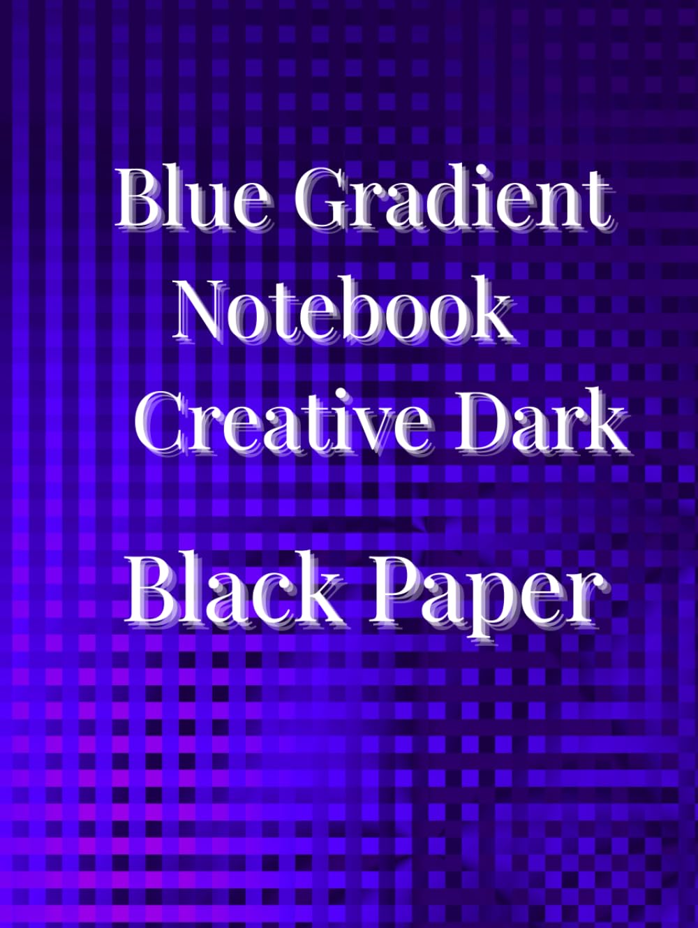 Carnet pages noires dégradé bleu inspirations légères style créatif
