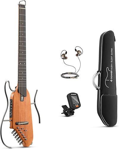 Donner Guitarra acústica para principiantes adultos con tapa de abeto sólida Dreadnought Acustica Guitarra Bundle Kit de iniciación de tamaño