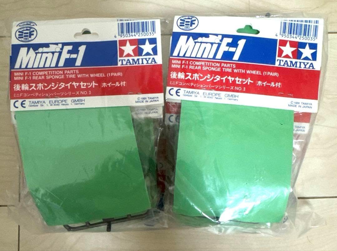 タミヤ　おまけ付き　当時物新品　ミニF前後輪スポンジタイヤセット タミヤ おまけ付き 当時物新品 ミニF前後輪スポンジタイヤセット