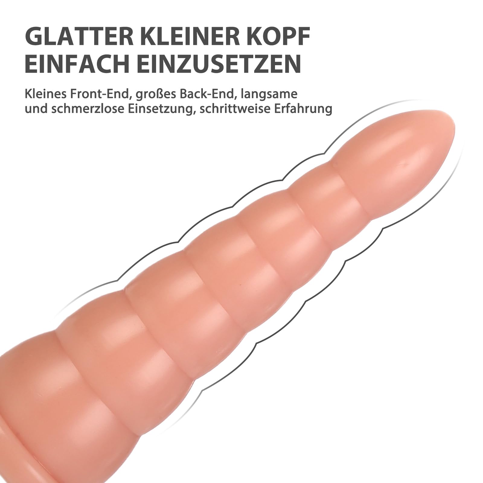 BDSMJOY Palline anali per uomo e donna, Plug Anale Catena anale di Sex toys Plug Analesex, Dildo Butt Plug Anali Silicone Giocattoli, Sex Toys Plug Anale-Dilatatore Uomo (Colore della carne)