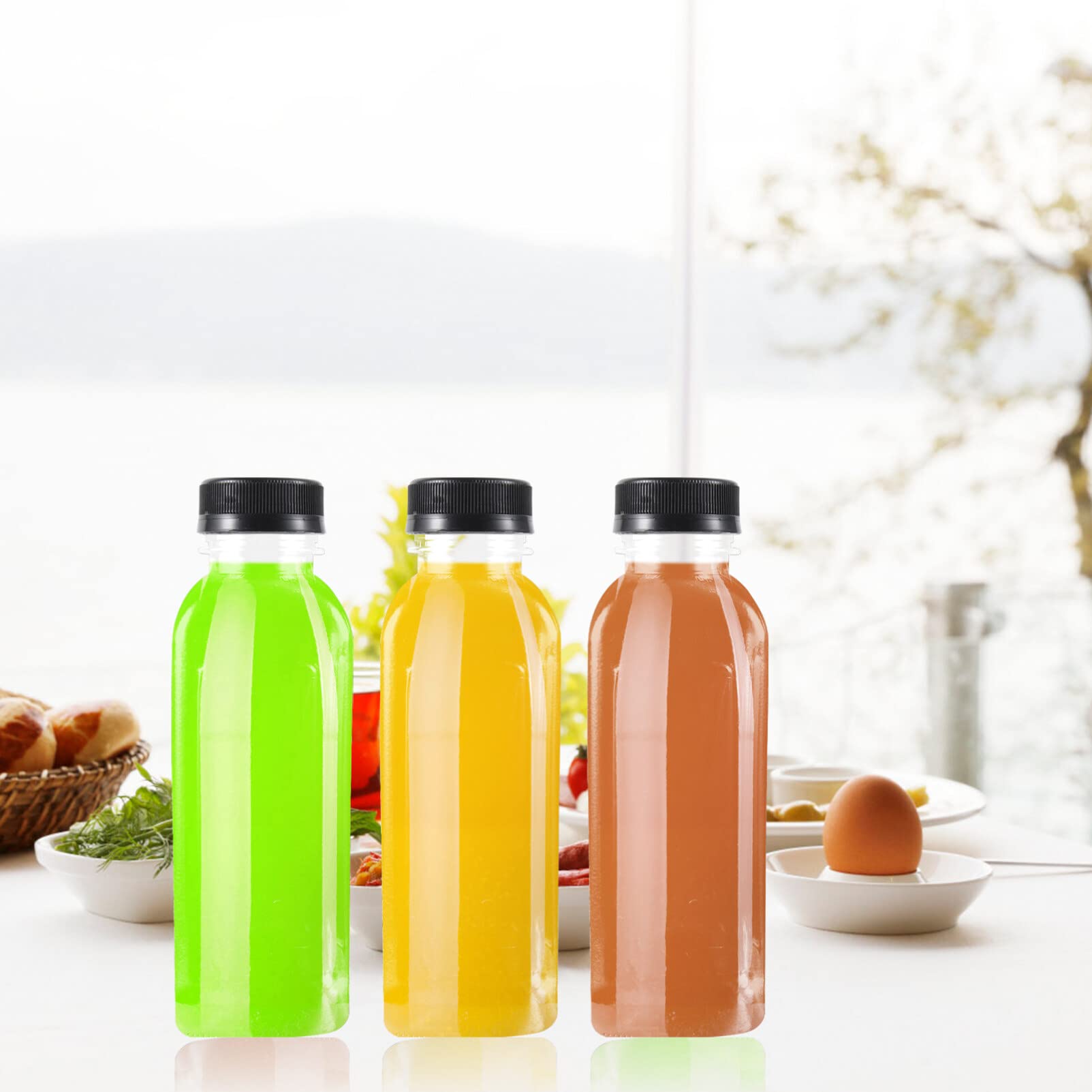 Amazon | NUOLUX 牛乳瓶 ペットボトル 350ml 保存瓶ボトル ドリン 