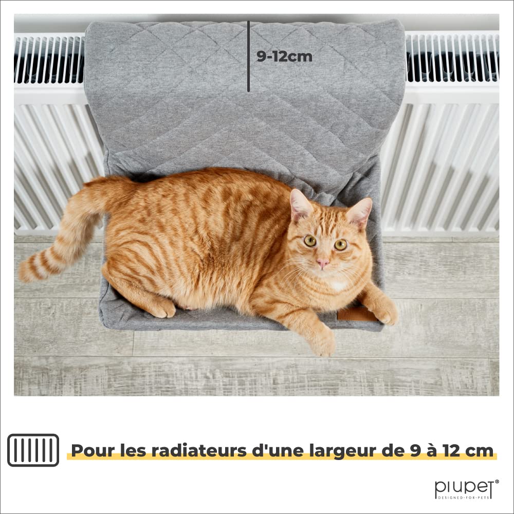 PiuPet® Hamac Chat radiateur I pour Les Chats jusqu'à 7kg I Tous radiateurs Courants I Lits pour Chats I Hamac Chat
