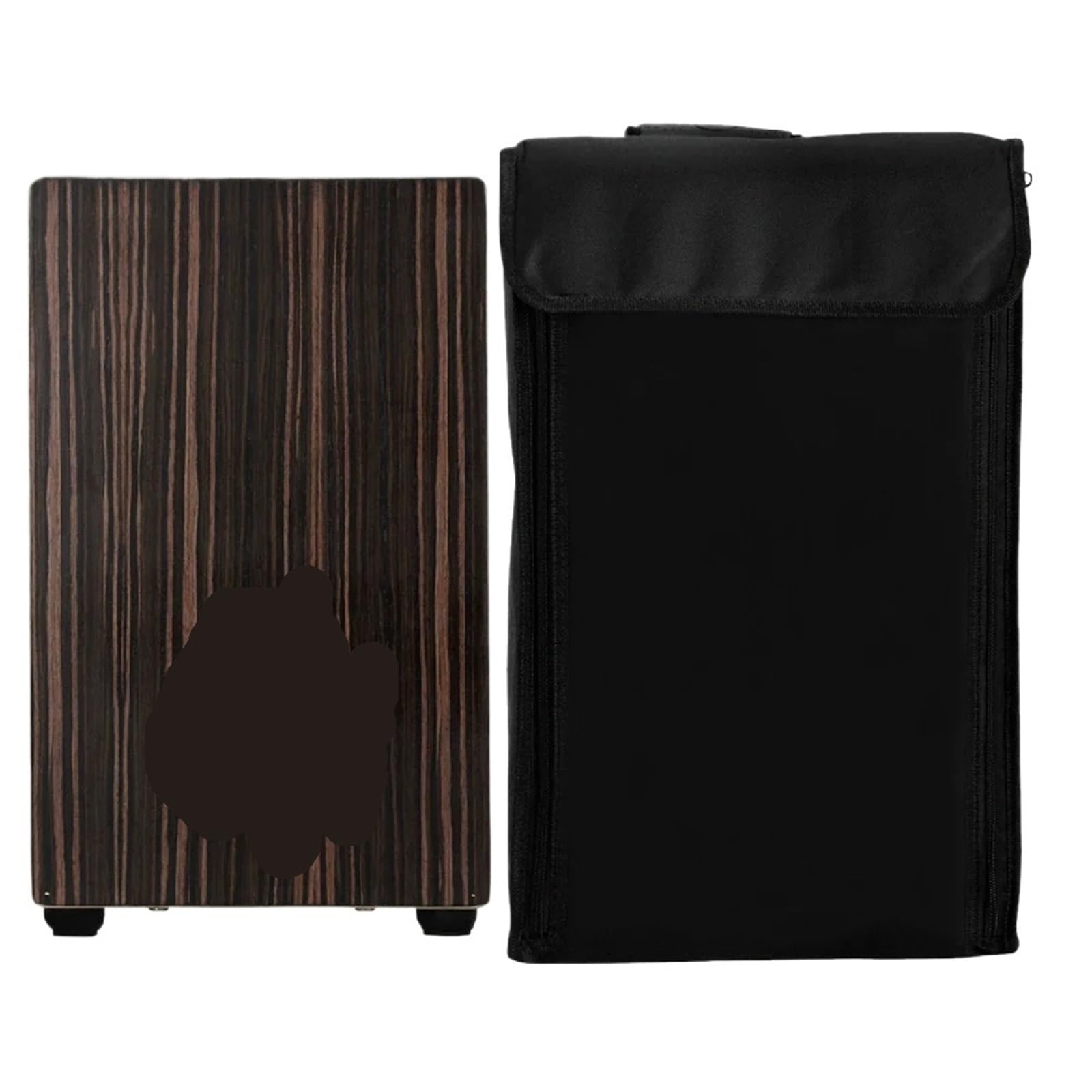 Cajon Cajon portatile, compatto, in legno, da viaggio, con custodia, strumento musicale a percussione