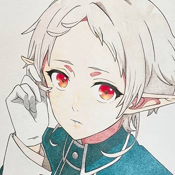 Amazon | 無職転生 シルフィ 手描きイラスト 小色紙 | 色紙