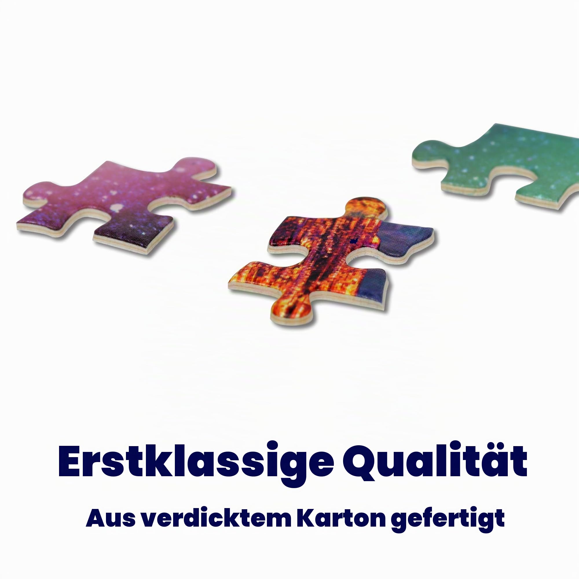 Lavievert 1000 Teile Puzzle für Erwachsene und Kinder (Weihnachtliche Schneenacht)