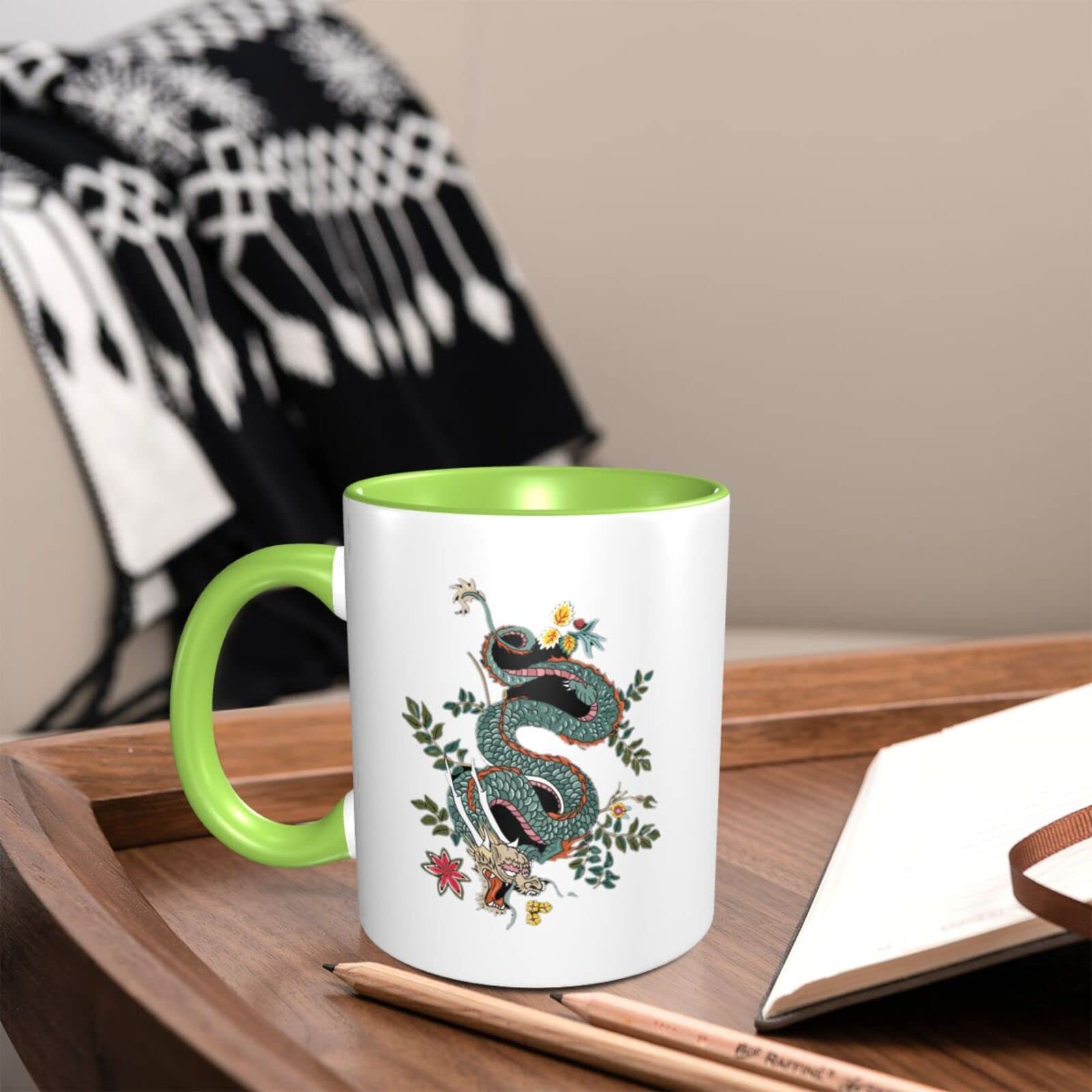 Amazon.co.jp: マグカップ 龍 ドラゴン柄 コーヒーカップ おもしろ食器