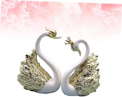 Miniatura 7 de 2 piezas de estatua de amor decoración del hogar, figura de pastel de animales, decoración de Navidad, adornos de pastel de animales de escritorio,