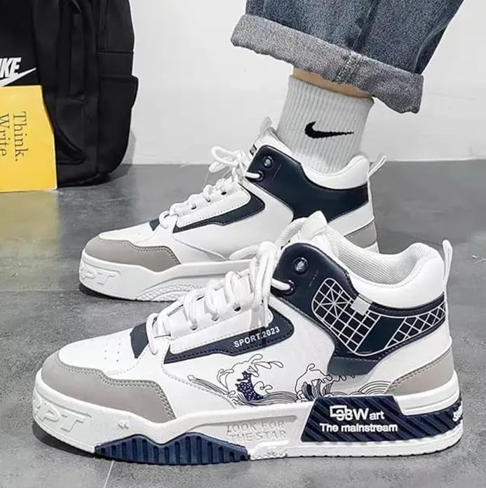 Image of Japanese Trend Imported Men's Thick Sole Casual Board Shoes for Walking, Running & Casual wear