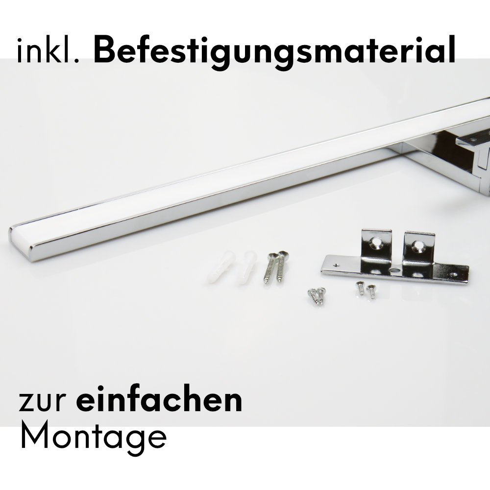 LED 3 Farben in 1 Badleuchte Badlampe Spiegellampe Spiegelleuchte 230V, Länge:600mm
