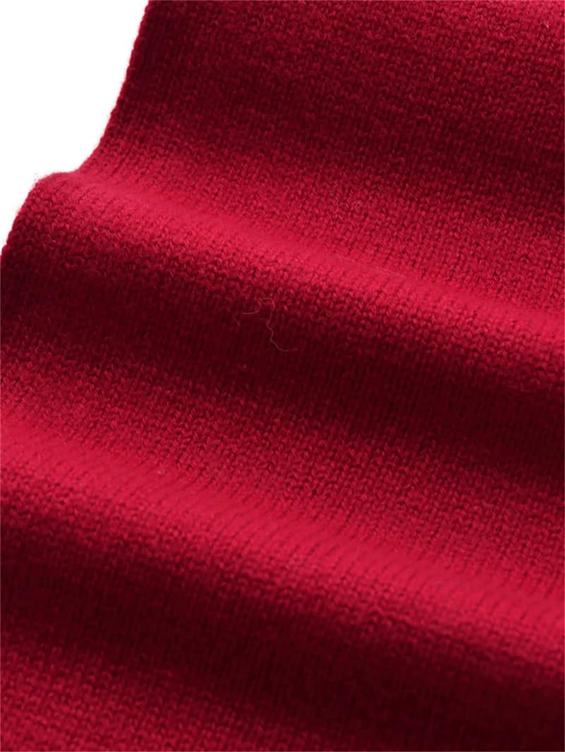 Dninmim Écharpe en cachemire rouge foncé pour hommes et femmes, écharpe chaude pour adultes, enfants, cadeau de Noël, Nouvel An