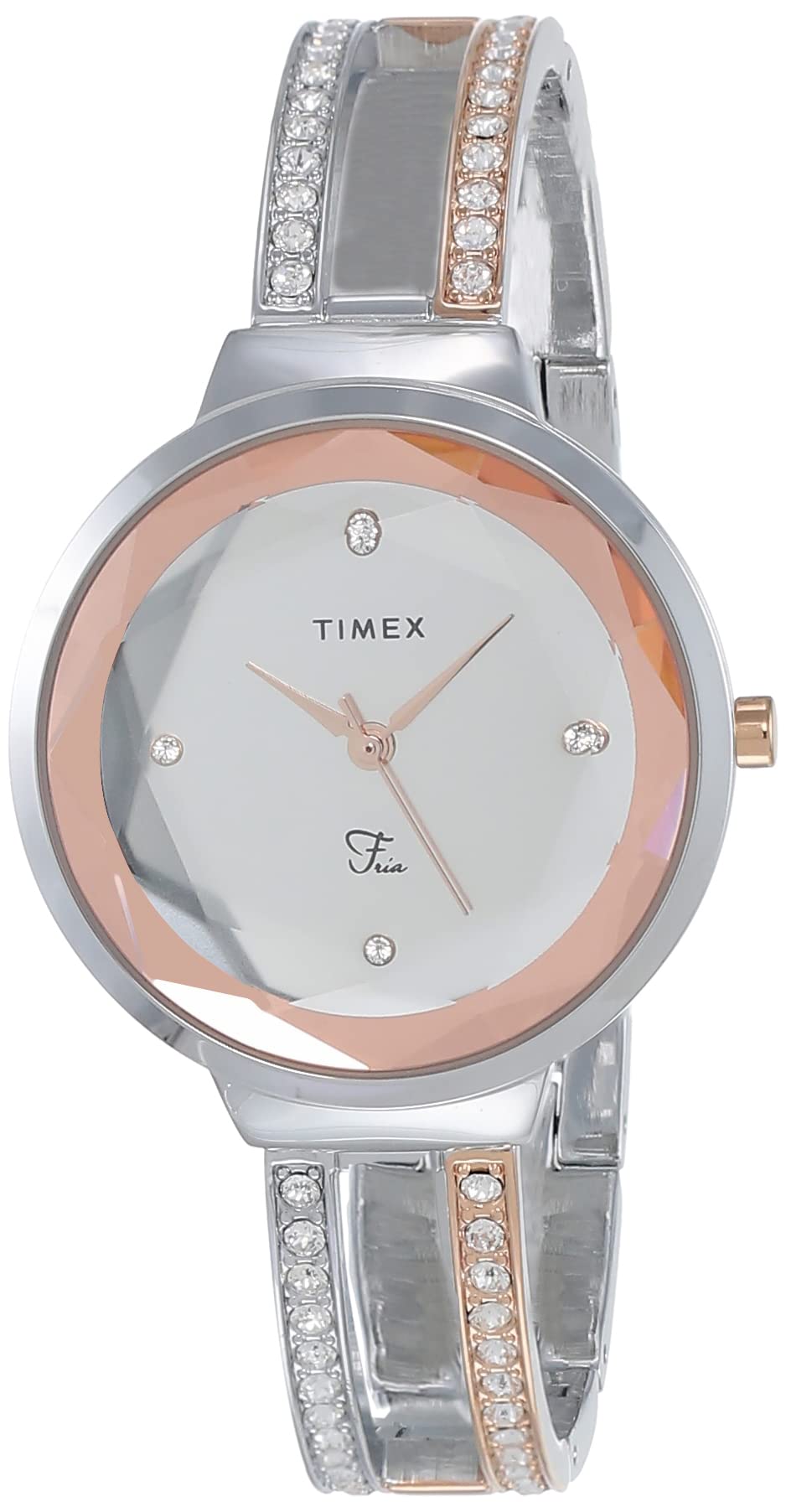 TIMEX Stainless Steel Fria Women Silver Round Analog Watch - Twel13400, Dial_Grey, Band_Gray (B083JWZP3T) Amazon Price History, Amazon Price Tracker