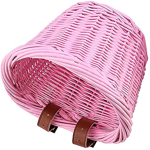 Tradizionale cestino da bicicletta in vimini