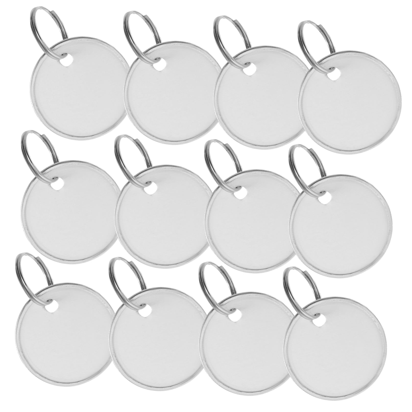 FOMIYES Tag Chiave Bagaglio Identificatore Valigia Piccolo Etichetta Tag Del Tasto Con Anello Diviso Targhette Chiave Numerate Tag Chiave Rotonda Carta