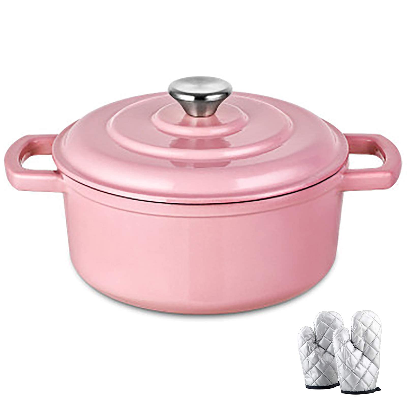 Amazon.com: NERDOH Cast Iron Casserole,Enameled Cast Iron Dutch
