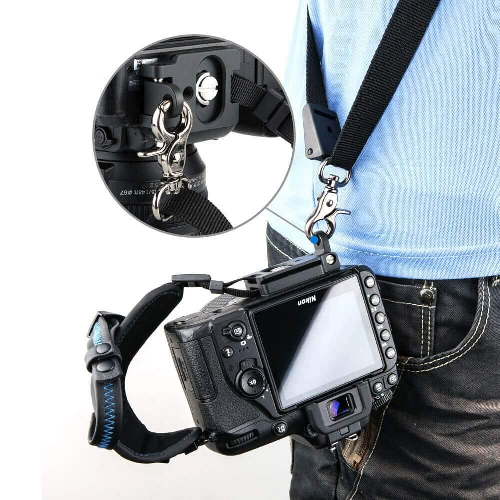 Sangle de main JJC HS-PRO1M pour Reflex Numérique - Noir avec coutures noires