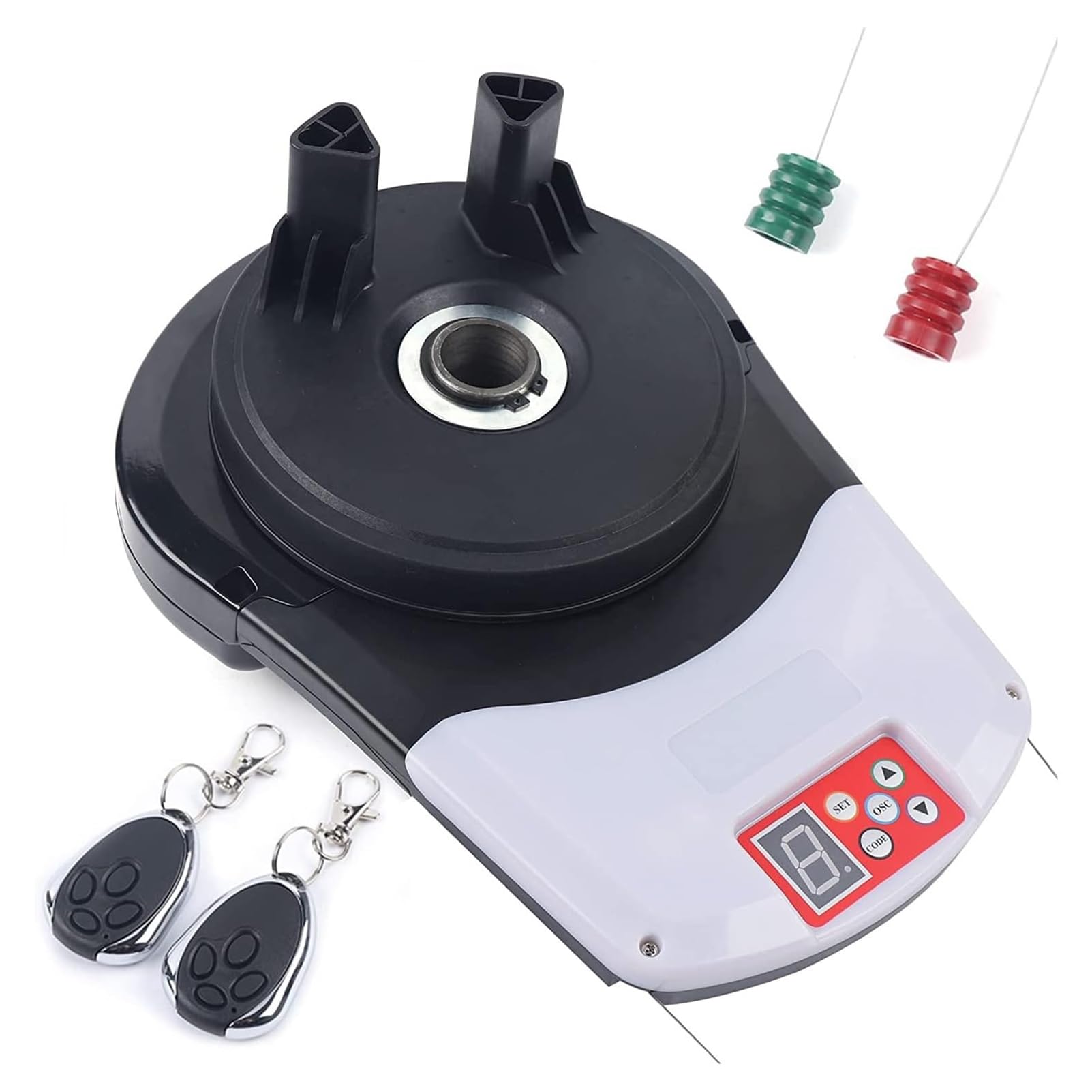 Motor de apertura de puerta enrollable con control remoto, abridor automático de puerta de obturador de garaje para almacén, tienda, granero, granja, motor integrado automático