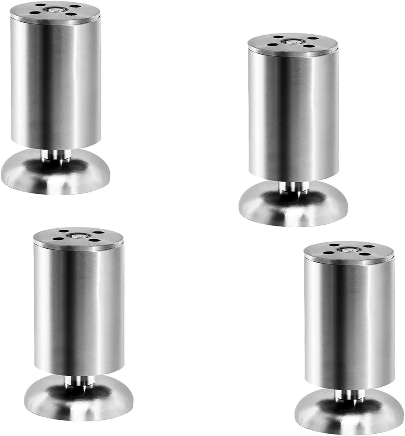 Rhllvj Silver Metal Adjustable Furniture Feet Sofa Support Legs Tv Cabinet Coffee Table Support Legs Bathroom Table Legs(,150Mm (5.90In))