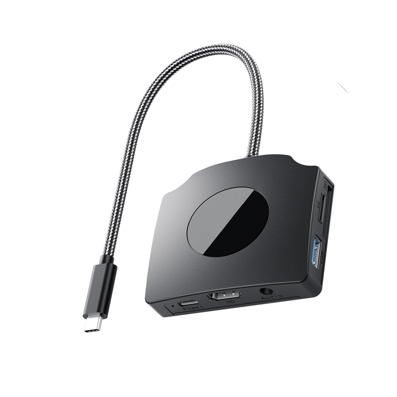Hub USB C Dock USB C Dongle Con 2 Porta USB3.0 4K 1080P 60Hz Splitter HDTV 100W PD3.0 Per PC/Laptop Video Dock