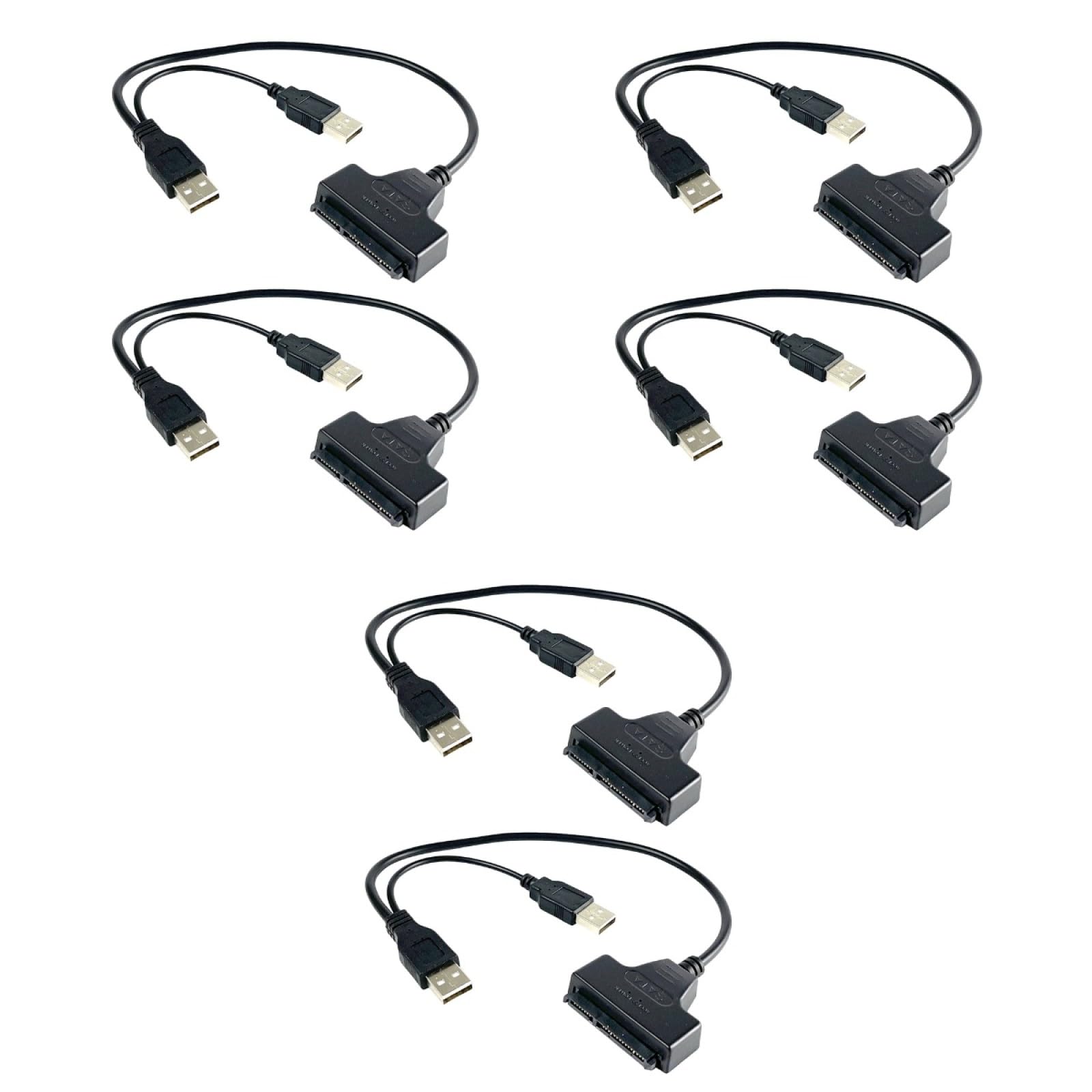 BESTonZON 6 Pz Cavo dati HDD cavo USB 2. Cavo per disco rigido da 5 pollici adattatore cavo del disco rigido dati del semplice facile da guidare cavo di azionamento