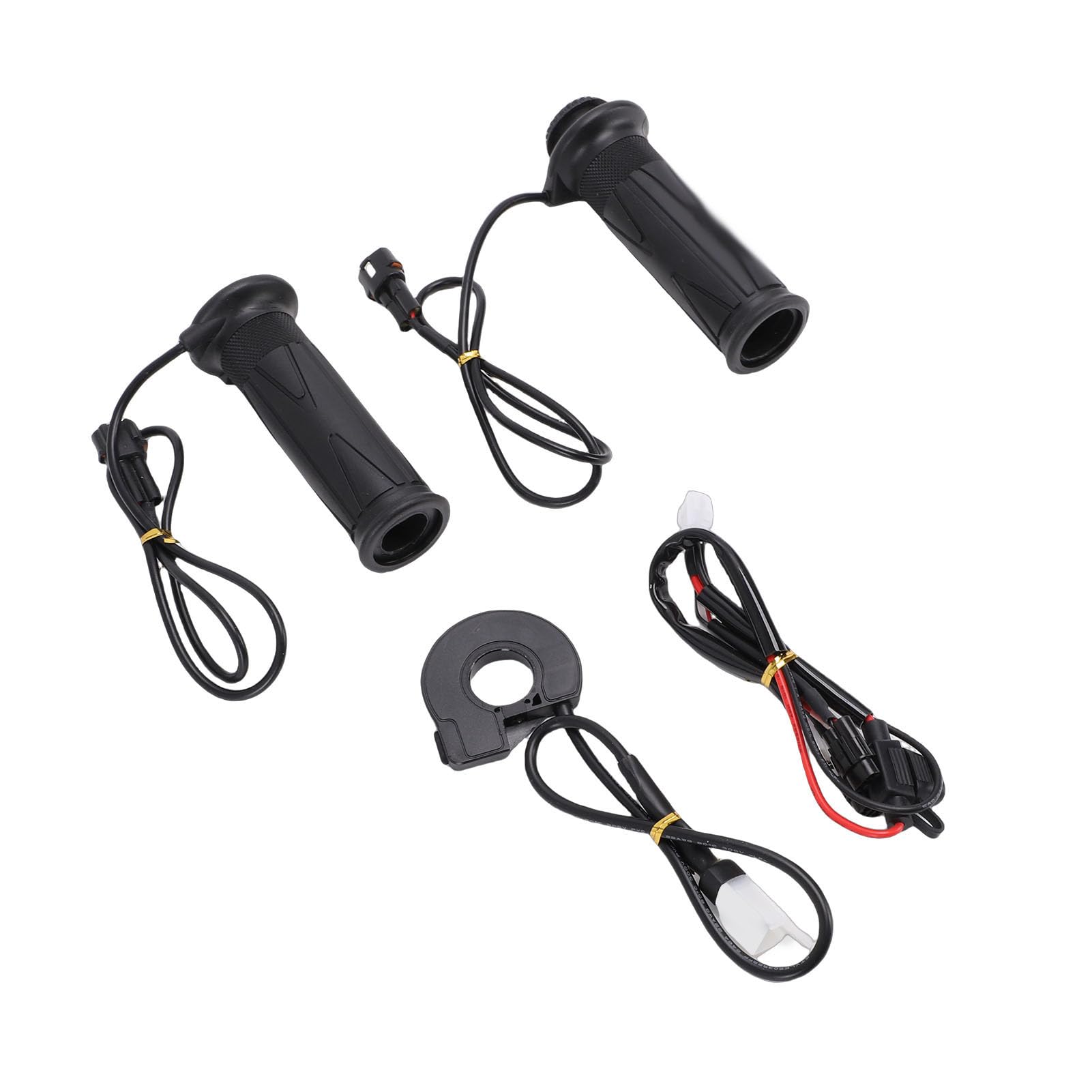 Jiawu Manopole Riscaldate per Moto Scaldamanubri Elettrici Durevoli per la Guida in Climi Freddi Impermeabilizzazione Antiscivolo per Manubri Universali da 7/8 Pollici