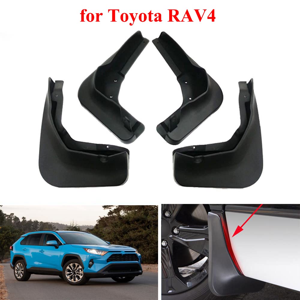 Paraspruzzi Per Toyota RAV4 2019-2025 – Set 4 Pezzi Anteriori E Posteriori, In ABS, Montaggio Senza Fori, Protezione Da Fango E Sassi