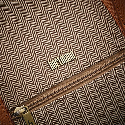 Hartmann Deluxe Weekend Duffel, Terracotta Herringbone, One Size