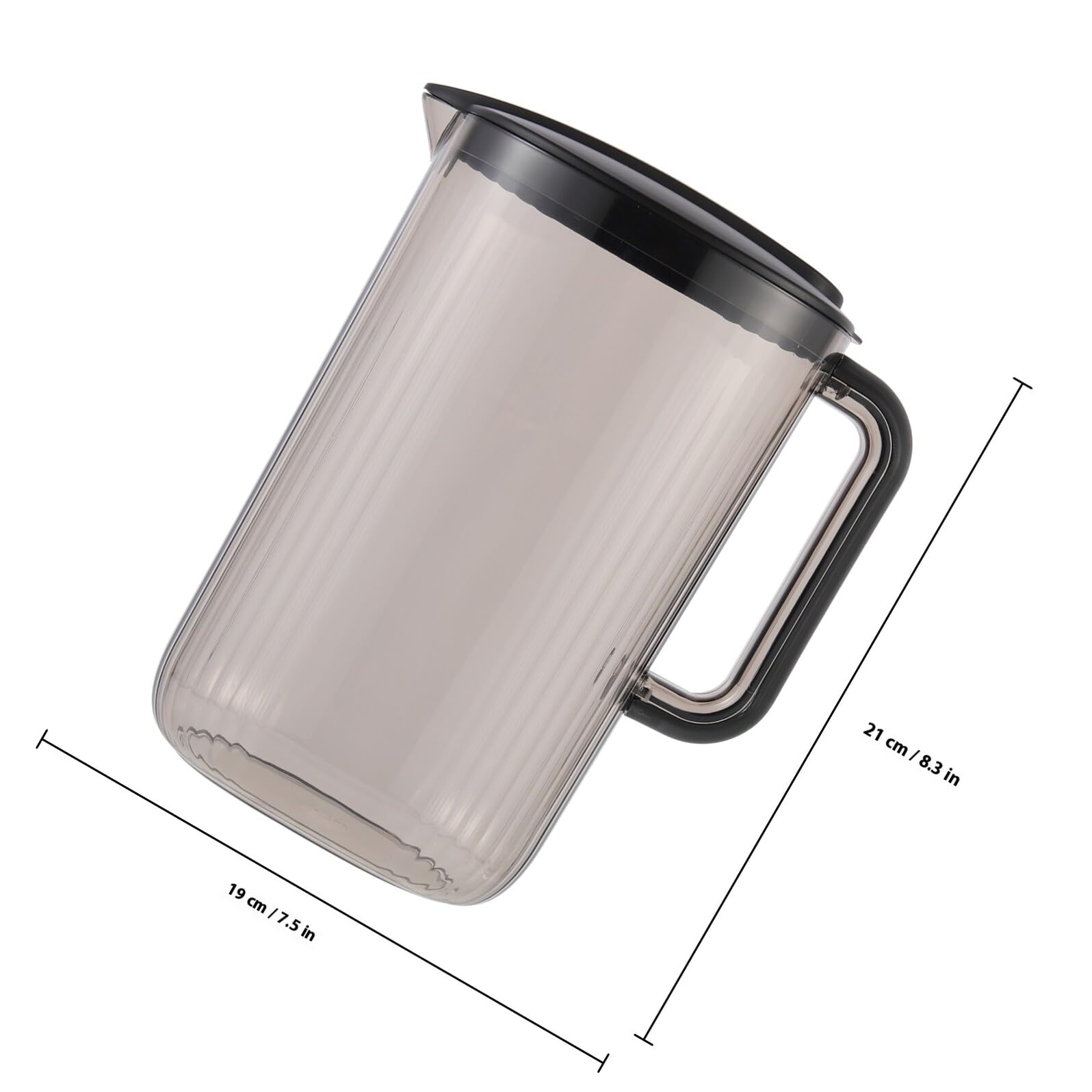 Jarra para Agua Fría de Cocina Tapa, Capacidad Grande, Material Plástico Resistente, Recipiente Doméstico para Jugos y Bebidas, Uso en Hogar y Oficina, Jarra Individual Práctica