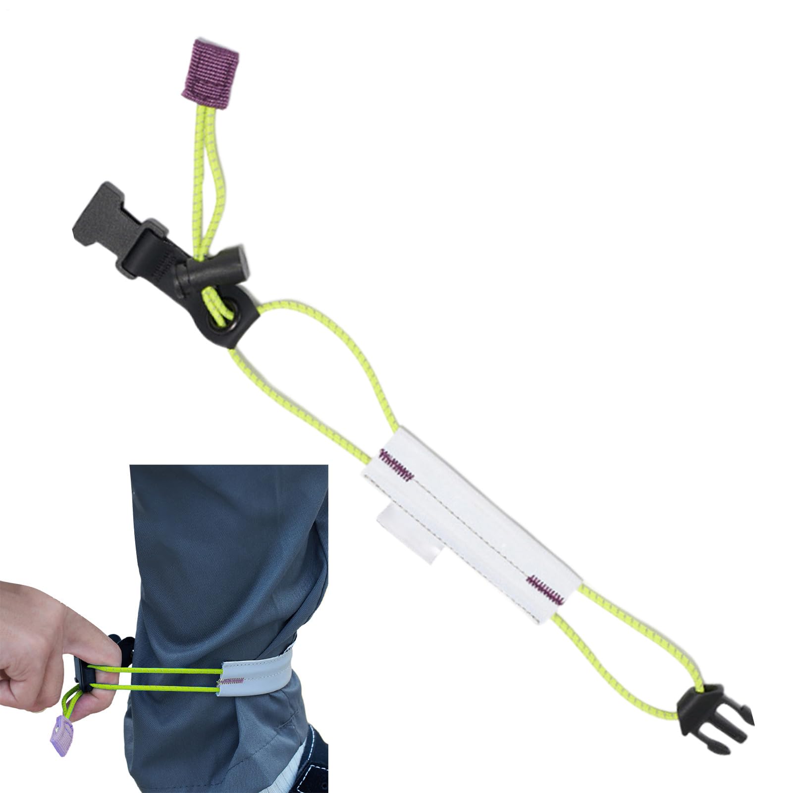 Sangle de pantalon de cyclisme, bandes réfléchissantes chevilles | Sangle de bracelets de cheville | Accessoire de cyclisme élastique réglable, sangles réfléchissantes à usage quotidien pour