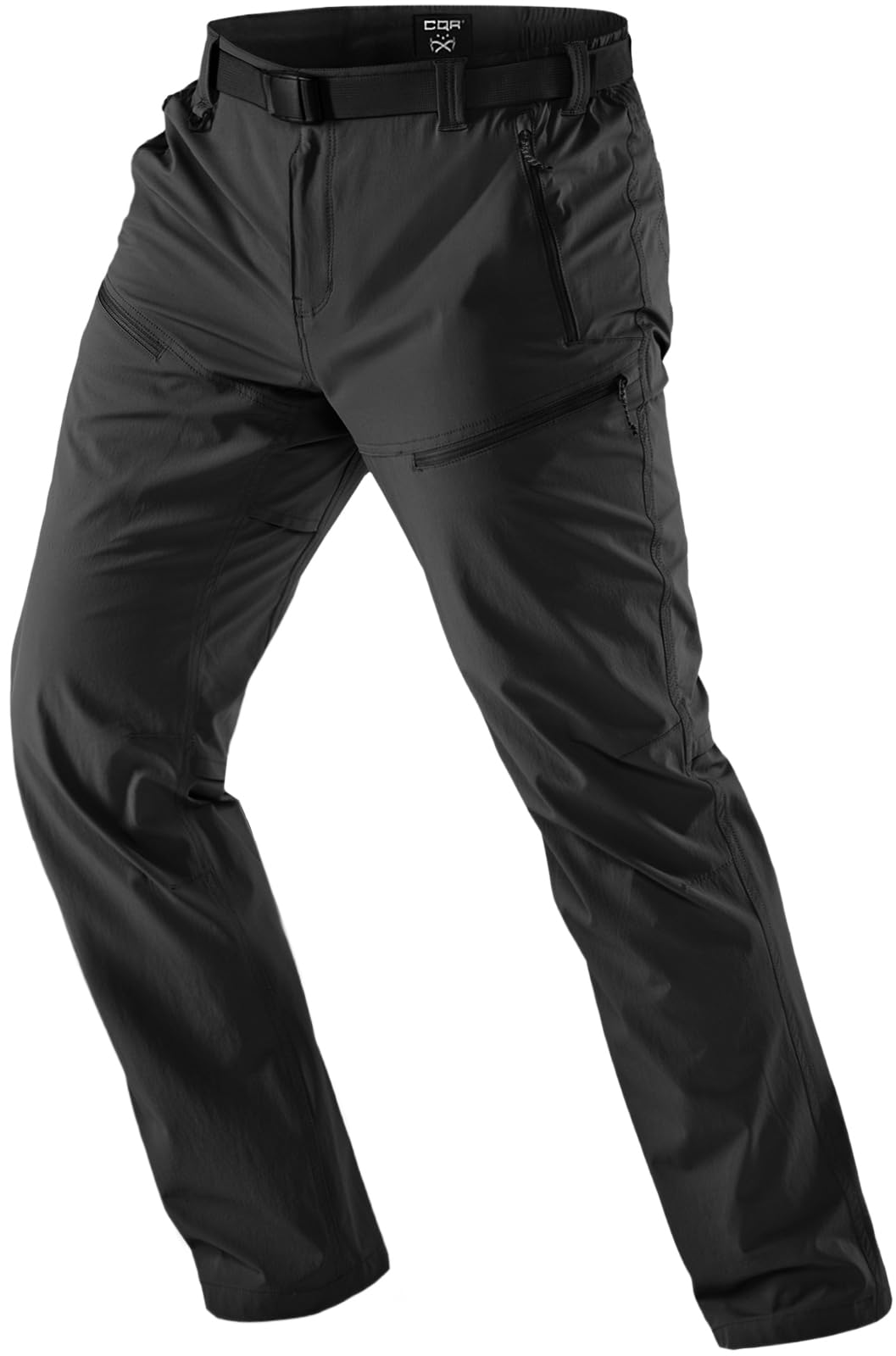 CQR Men's Quick Dry Tactical Pants, Water Resistant Outdoor Pants, Lightweight Stretch Cargo Work Hiking Pants