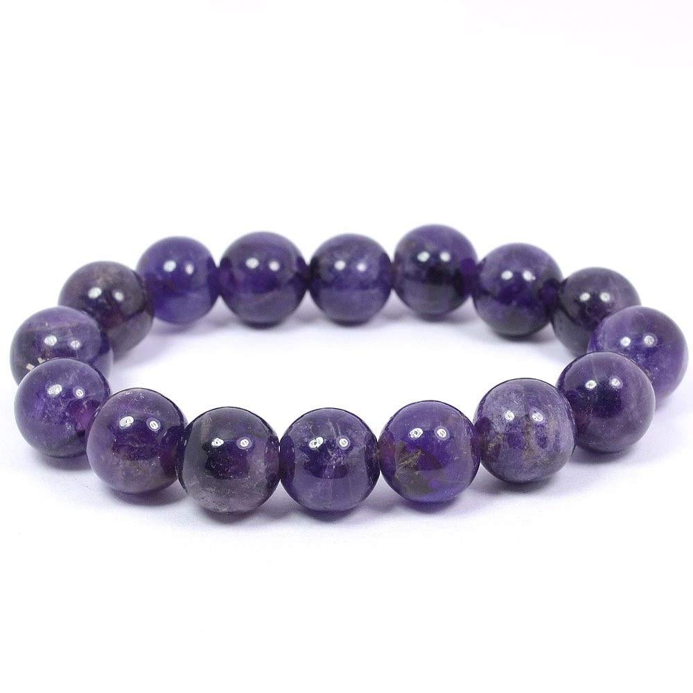 Saasvi Jewels Amethyst Bracelet 12 mm Round Bead Reiki Healing Crystal Bracelet for Unisex (B0C57JY215) Amazon Price History, Amazon Price Tracker