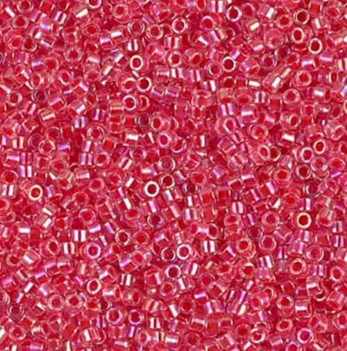11/0 Miyuki DELICA Seed Beads Rocailles, Dyed Opaque Rose (DB1371), Glass, Japan (5 Grams)