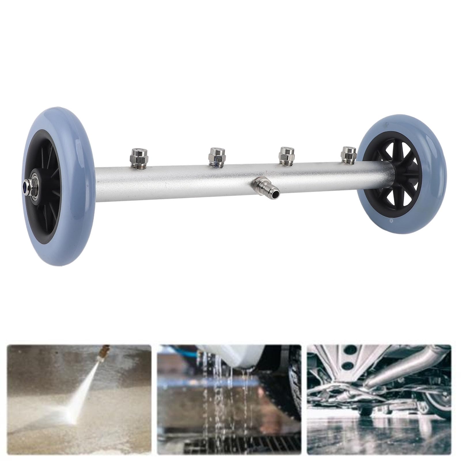 Pulitore del treno delle riprese da 16 pollici, 4000 psi, scopa dell'acqua per lavaggio auto, lavatrice del treno di rullaggio, scopa ad acqua ad alta pressione per lavaggio auto