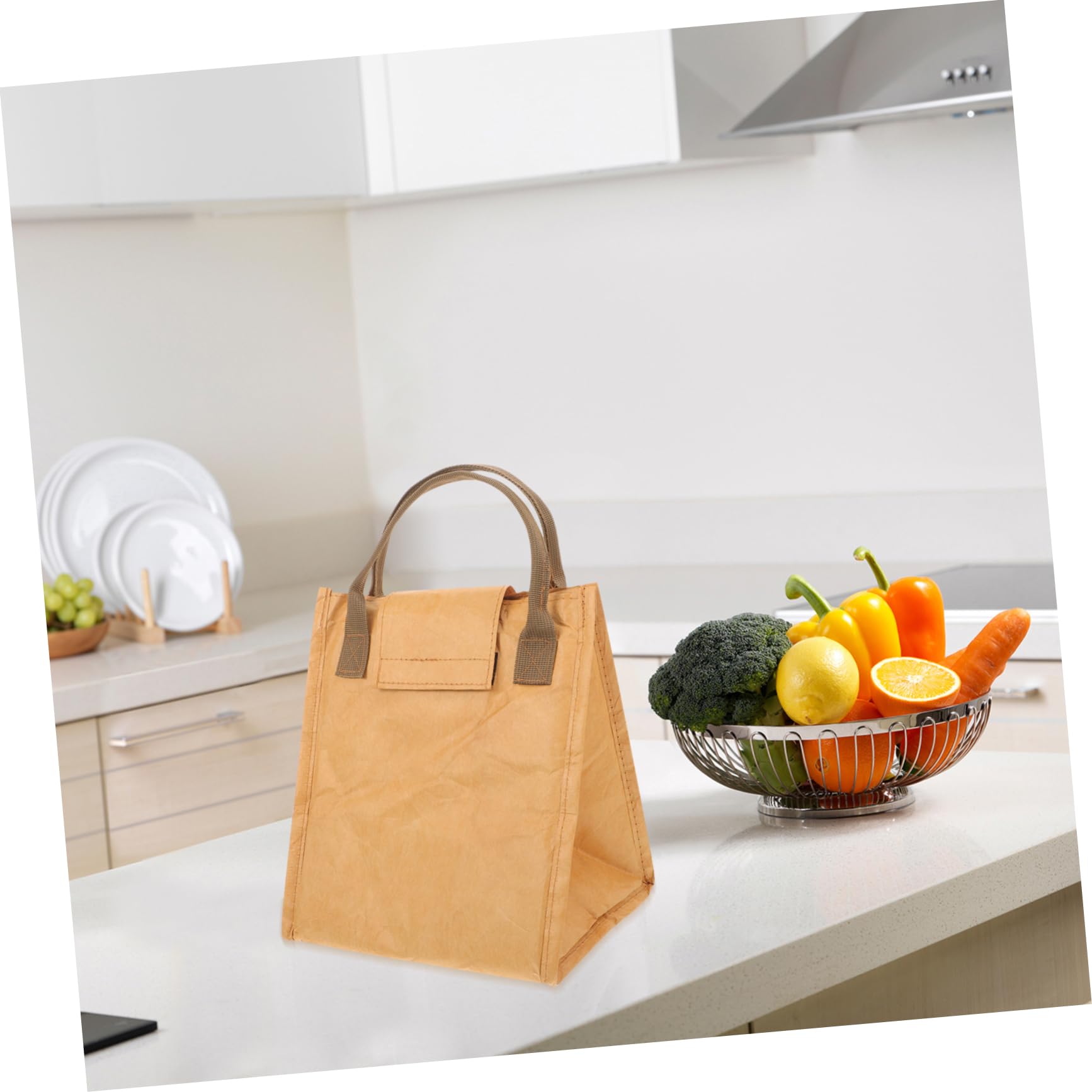 ABOOFAN 5St Bento-Tasche schultüte bürotasche purse Lunchpakete für Camping Camping-Wärmeisolierungstasche Erwachsener -Papier Thermotasche Lunchbox-Tasche Isoliertaschen Kraftpapier
