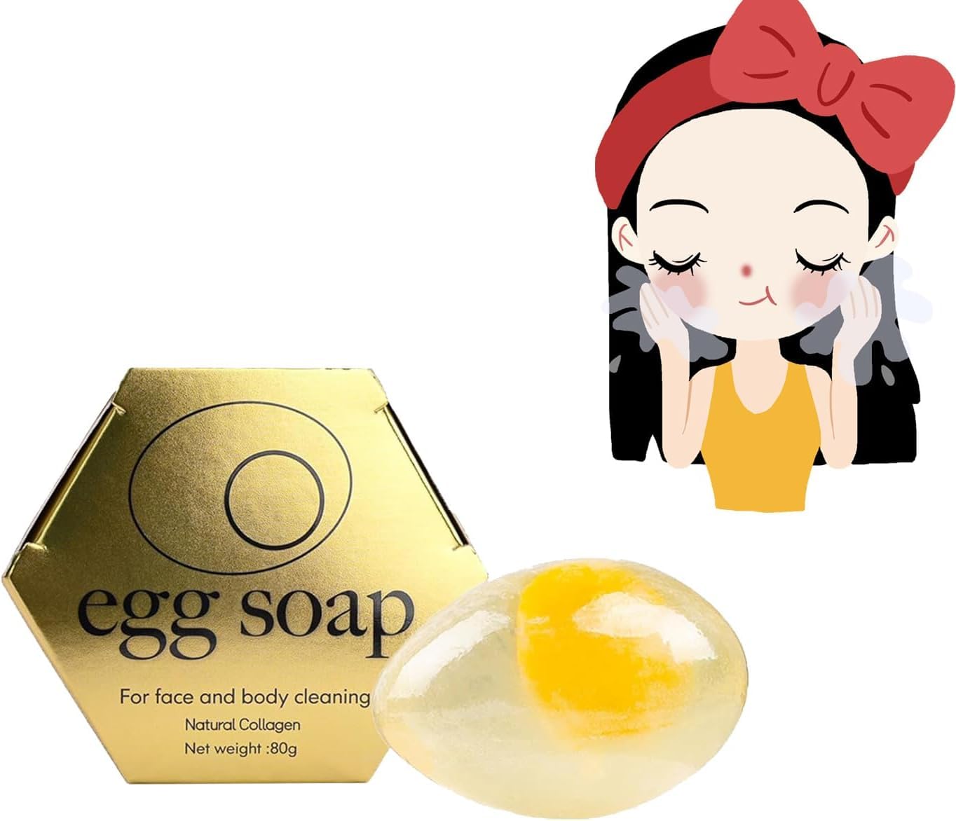 Egg Shape Scented Botanical Soap Bar, Egg White Soap, Handmade Crystal Egg Facial Soap, Moisturizing Egg White Soap For Face, Egg Collagen Essential Oil Soap, Personal Care Egg Bath (1PCS)