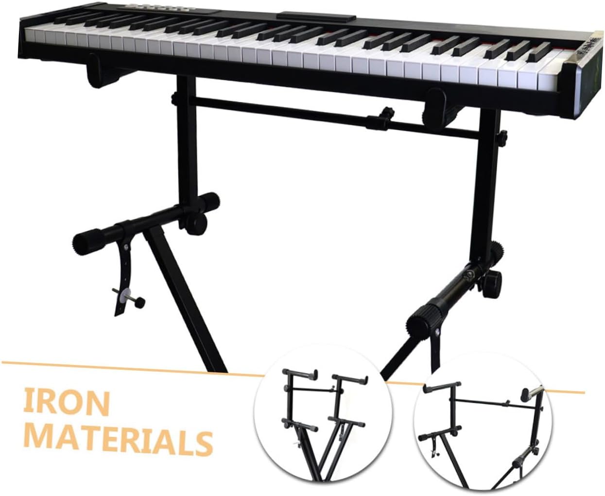 Adjustable Keyboard Stand Extension Adapter Practical Bracket for Comfortable Playing Position Durable Construction for Electronic Piano and Music Stages