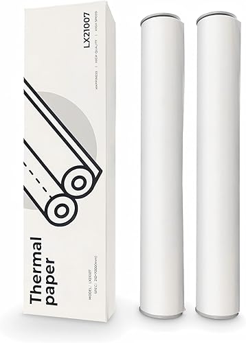 Rollos de papel térmico A4 para impresora portátil HPRT MT810 y POOOLITECH de alta definición, 50 hojas compatibles con otras impresoras térmicas (2